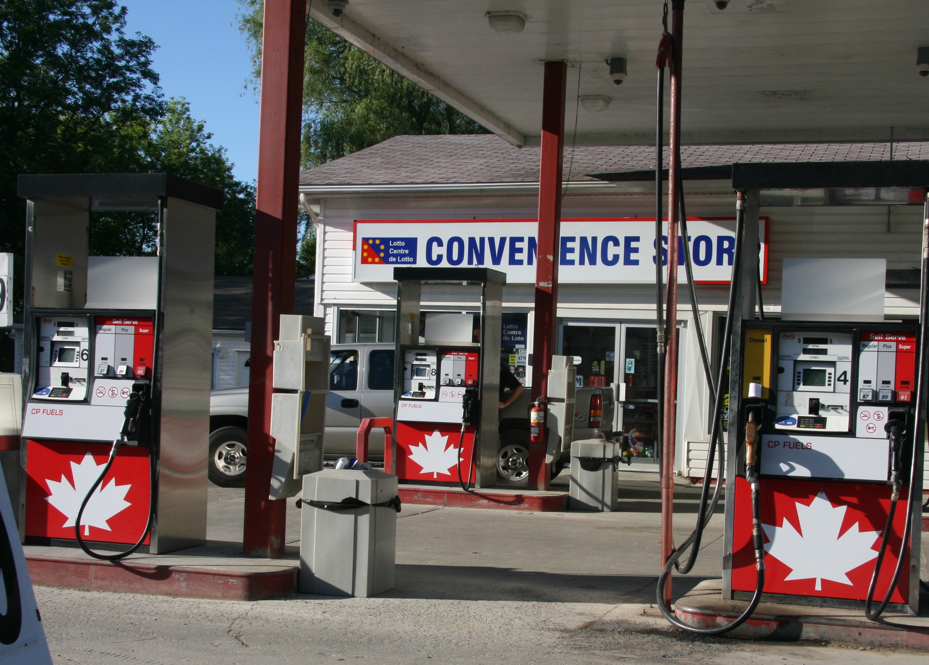 Gas Station pump signs